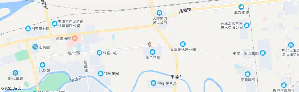 天津柳兰花苑_公交站地图_天津公交_妙搜公交查询2025