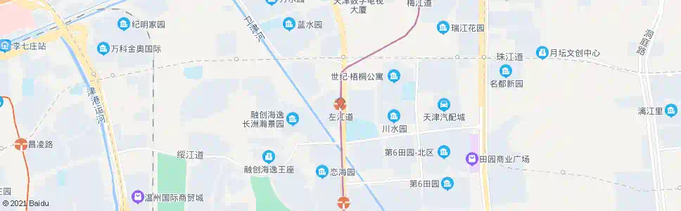 天津左江道_公交站地图_天津公交_妙搜公交查询2025
