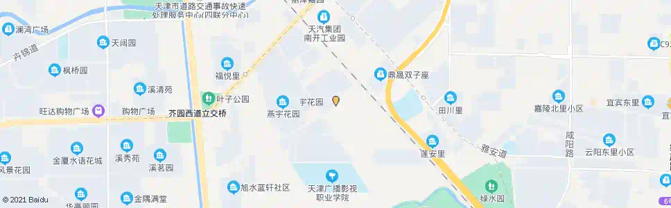 天津景园里_公交站地图_天津公交_妙搜公交查询2025