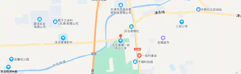 天津汊沽港医院_公交站地图_天津公交_妙搜公交查询2025