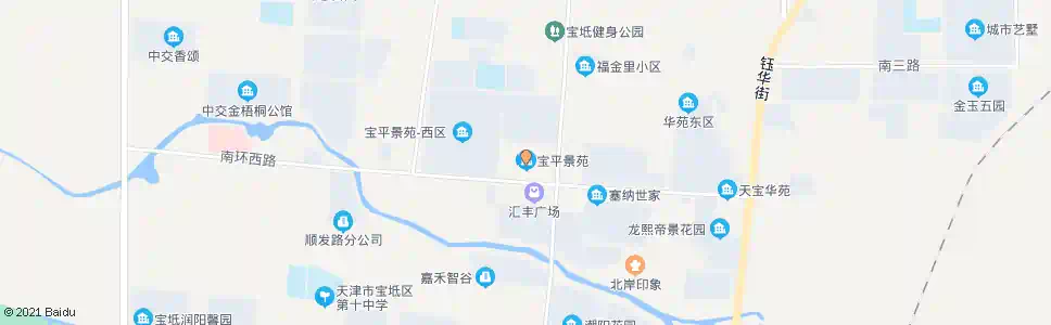 天津宝平景苑_公交站地图_天津公交_妙搜公交查询2025