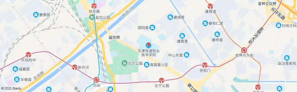 天津铁道学院_公交站地图_天津公交_妙搜公交查询2025