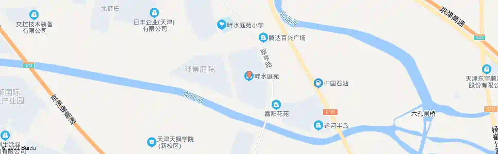 天津畔水庭院_公交站地图_天津公交_妙搜公交查询2025