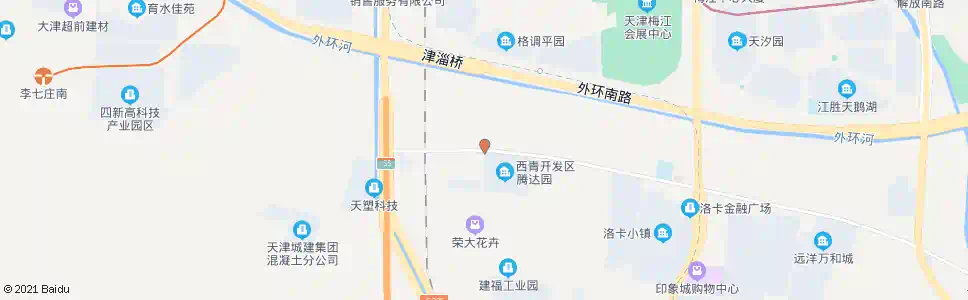 天津腾达园_公交站地图_天津公交_妙搜公交查询2025