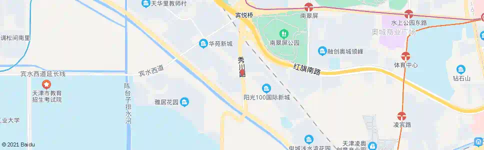 天津阳光一百_公交站地图_天津公交_妙搜公交查询2025