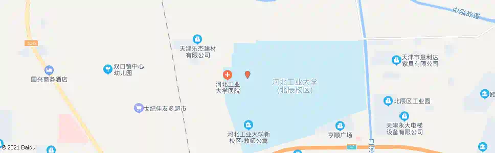 天津河北工大分院西区_公交站地图_天津公交_妙搜公交查询2025