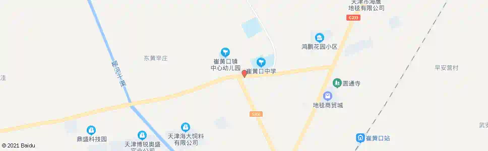 天津崔黄口医院_公交站地图_天津公交_妙搜公交查询2025