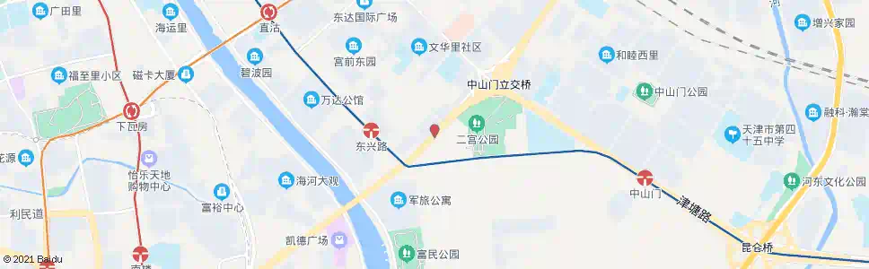 天津蝶桥公寓_公交站地图_天津公交_妙搜公交查询2025