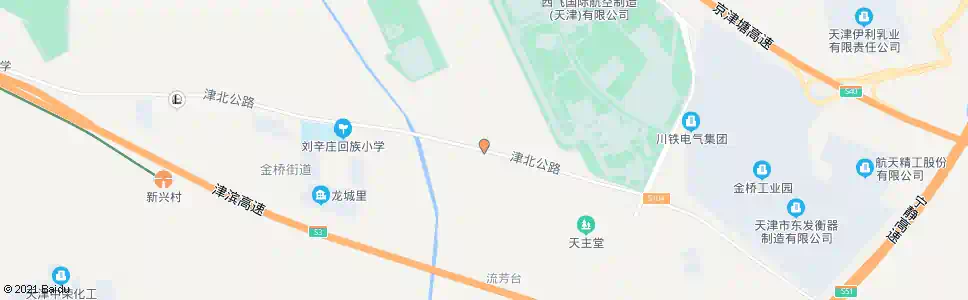 天津流芳台_公交站地图_天津公交_妙搜公交查询2025