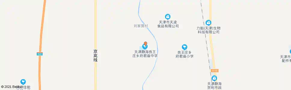 天津府君庙中学_公交站地图_天津公交_妙搜公交查询2025