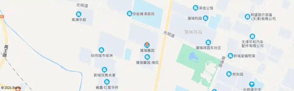 天津蒲瑞馨园_公交站地图_天津公交_妙搜公交查询2025