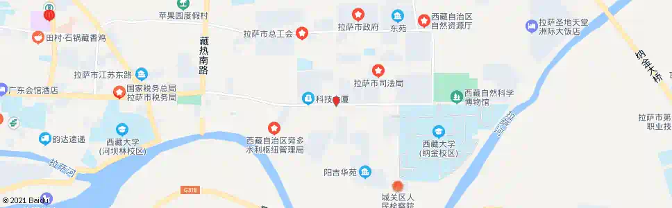 拉萨江冲站_公交站地图_拉萨公交_妙搜公交查询2025