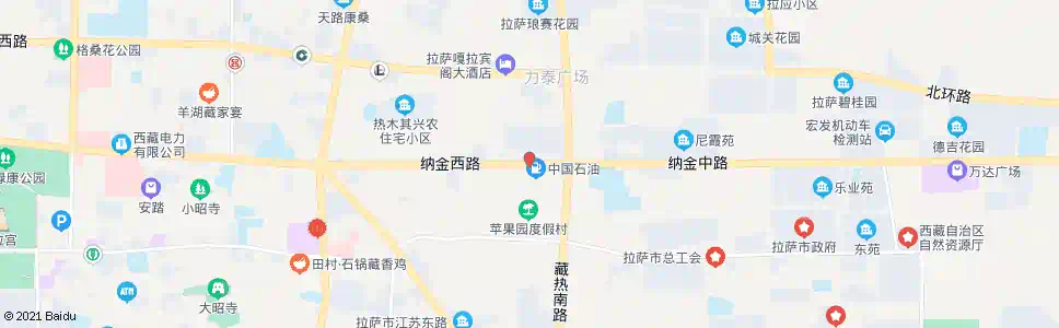 拉萨纳金中路站_公交站地图_拉萨公交_妙搜公交查询2025
