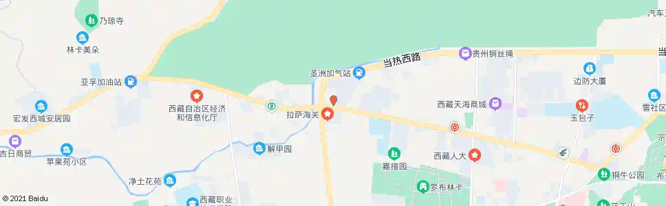 拉萨康宁小区南门站_公交站地图_拉萨公交_妙搜公交查询2025