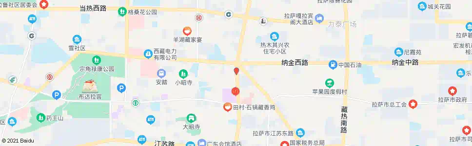 拉萨东郊电信站_公交站地图_拉萨公交_妙搜公交查询2025