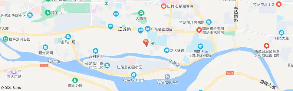 拉萨波林卡站_公交站地图_拉萨公交_妙搜公交查询2025