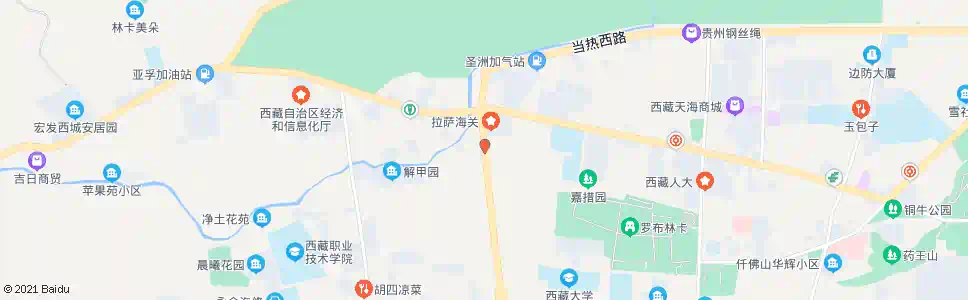 拉萨红十字会站_公交站地图_拉萨公交_妙搜公交查询2025
