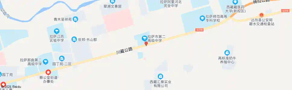 拉萨市外语学校站_公交站地图_拉萨公交_妙搜公交查询2025