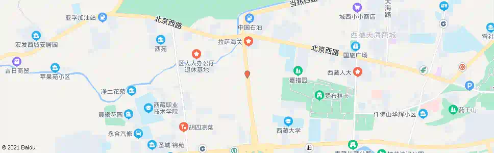 拉萨鲁定中路站_公交站地图_拉萨公交_妙搜公交查询2025