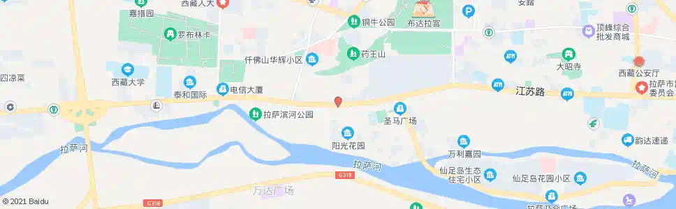拉萨国际城西桥_公交站地图_拉萨公交_妙搜公交查询2025