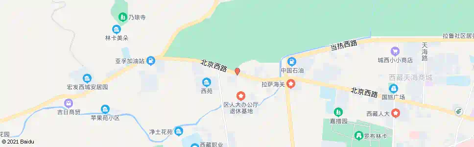 拉萨西郊安居园站_公交站地图_拉萨公交_妙搜公交查询2025