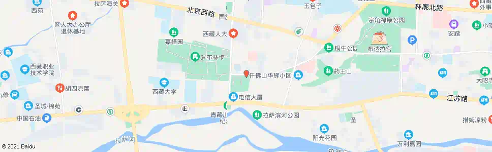 拉萨博物馆北门_公交站地图_拉萨公交_妙搜公交查询2025
