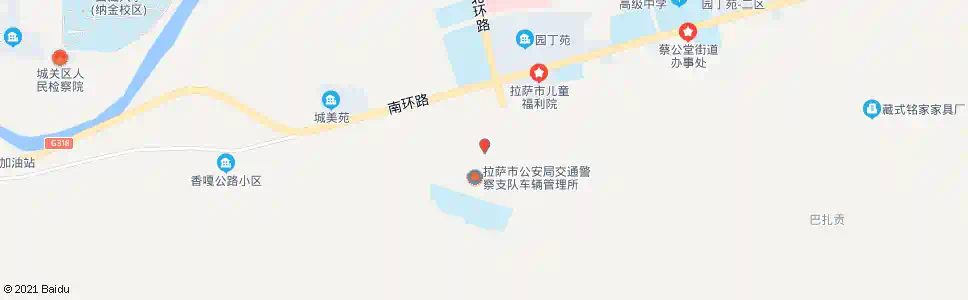 拉萨市车管所站_公交站地图_拉萨公交_妙搜公交查询2025