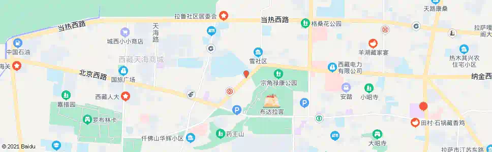 拉萨广场东门站_公交站地图_拉萨公交_妙搜公交查询2025