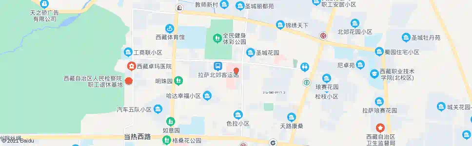 拉萨武警医院站_公交站地图_拉萨公交_妙搜公交查询2025