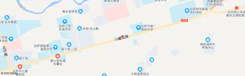 拉萨白定村委会站_公交站地图_拉萨公交_妙搜公交查询2025