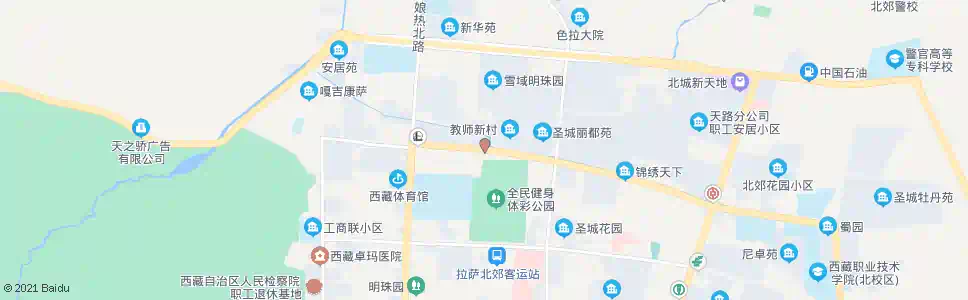 拉萨教师新村站_公交站地图_拉萨公交_妙搜公交查询2025