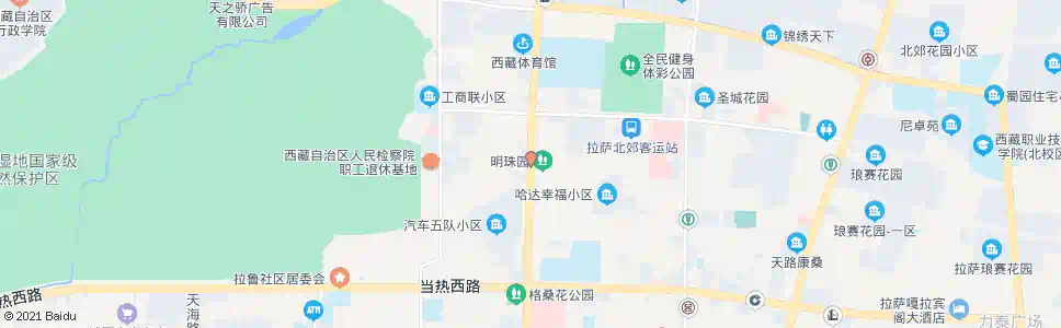 拉萨向阳农贸市场站_公交站地图_拉萨公交_妙搜公交查询2025