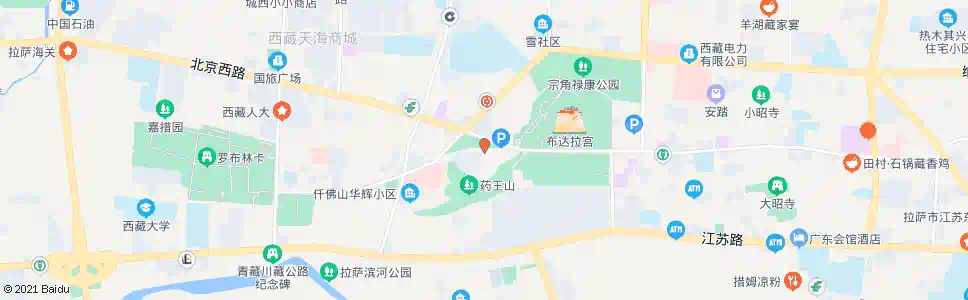 拉萨药王山菜市场_公交站地图_拉萨公交_妙搜公交查询2025