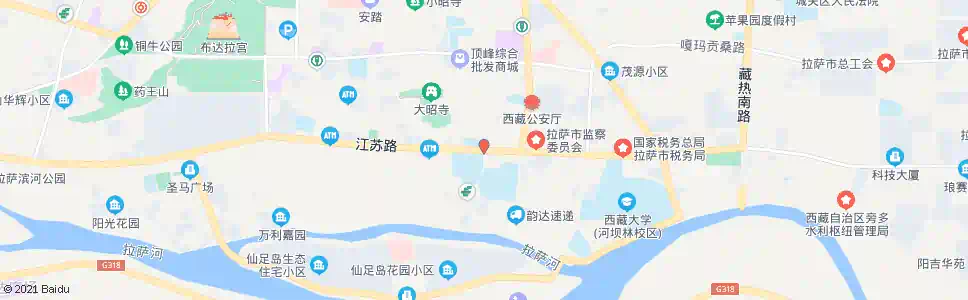 拉萨铁崩岗站_公交站地图_拉萨公交_妙搜公交查询2025
