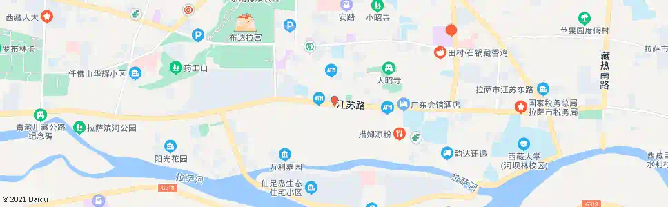 拉萨金珠菜市场站_公交站地图_拉萨公交_妙搜公交查询2025