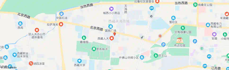 拉萨人民会堂站_公交站地图_拉萨公交_妙搜公交查询2025