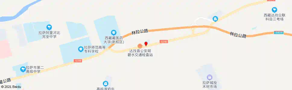 拉萨朋康村站_公交站地图_拉萨公交_妙搜公交查询2025