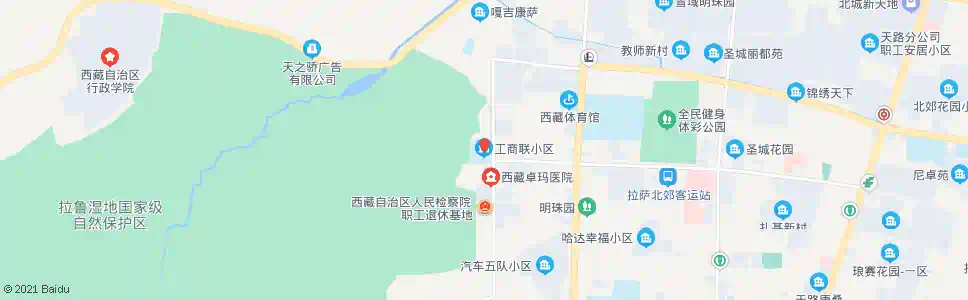 拉萨区工商联小区站_公交站地图_拉萨公交_妙搜公交查询2025