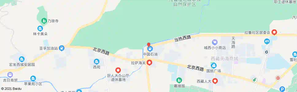 拉萨鲁定北路站_公交站地图_拉萨公交_妙搜公交查询2025