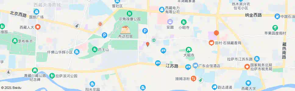 拉萨迎宾馆_公交站地图_拉萨公交_妙搜公交查询2025