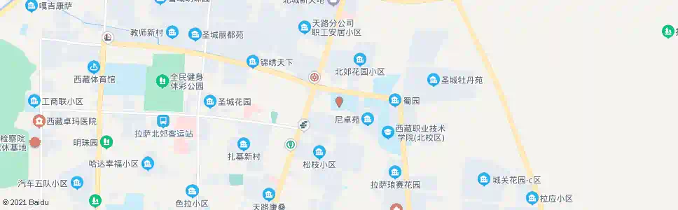 拉萨四中站_公交站地图_拉萨公交_妙搜公交查询2025