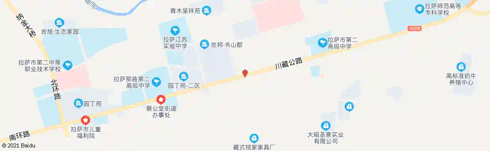 拉萨白定二村站_公交站地图_拉萨公交_妙搜公交查询2025