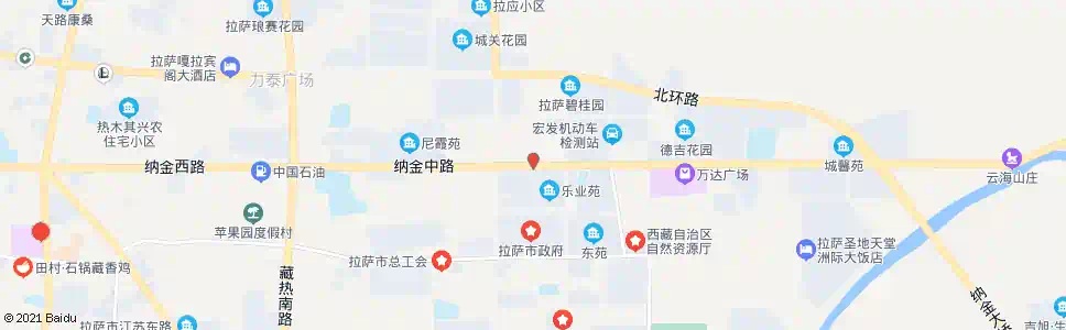 拉萨乐业园北站_公交站地图_拉萨公交_妙搜公交查询2025
