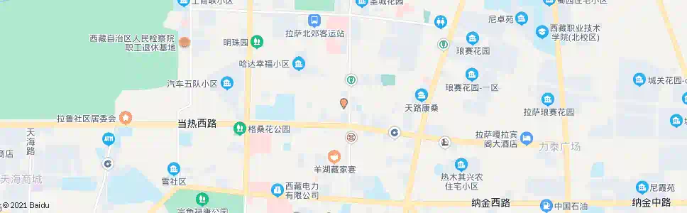 拉萨圣美家超市_公交站地图_拉萨公交_妙搜公交查询2025