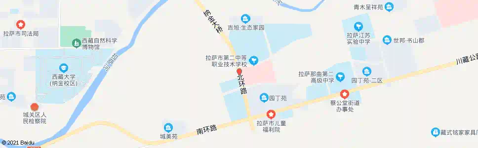 拉萨教育城北站_公交站地图_拉萨公交_妙搜公交查询2025