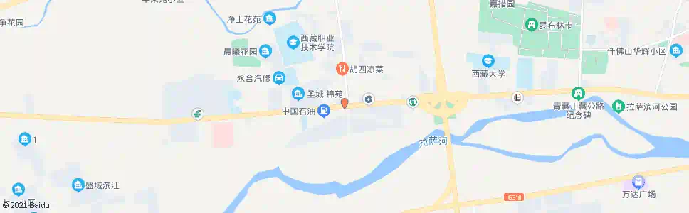 拉萨农垦站_公交站地图_拉萨公交_妙搜公交查询2025
