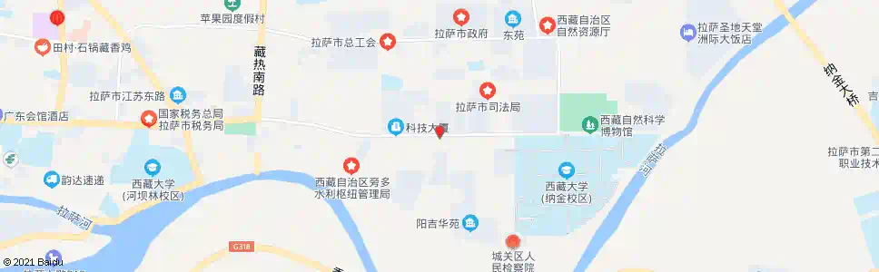 拉萨藏大东路站_公交站地图_拉萨公交_妙搜公交查询2025