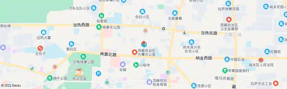 拉萨电教馆站_公交站地图_拉萨公交_妙搜公交查询2025