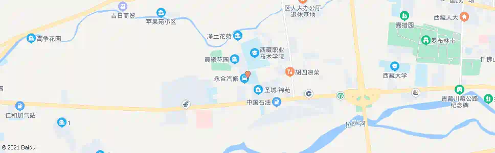 拉萨当巴小学站_公交站地图_拉萨公交_妙搜公交查询2025
