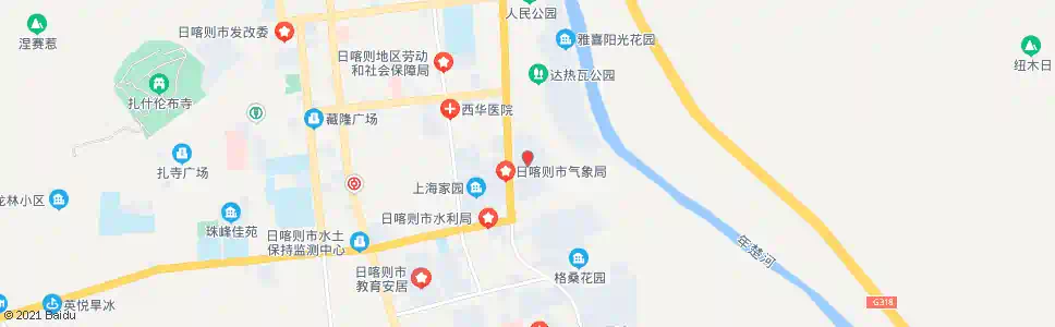 日喀则达热瓦小区_公交站地图_日喀则公交_妙搜公交查询2025